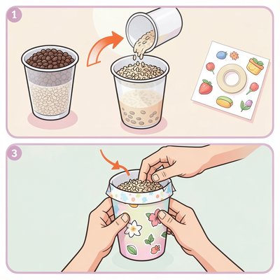 Szablon shaker — instrukcja obrazkowa