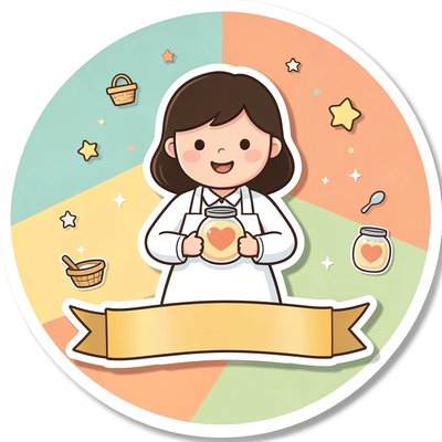 Naklejka/odznaka 'Pomocny farmaceuta' — projekt