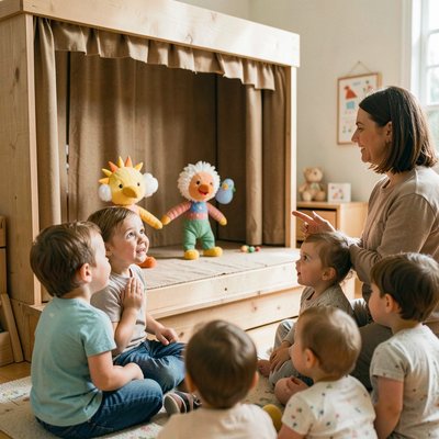 Mini-teatrzyk z udziałem dzieci