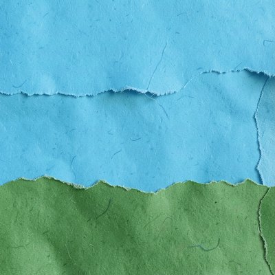 Tło A3 — niebo i trawa z bibuły (szablon)