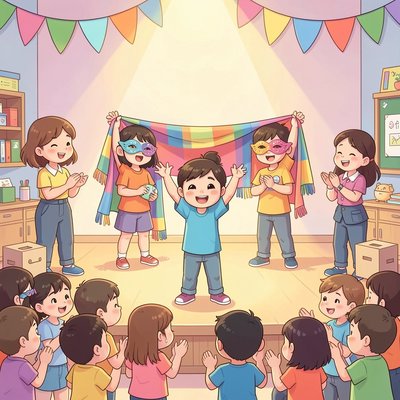 Ilustracja: Pokaz mini-scenek - występ