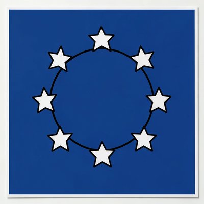 Kontur flagi Unii Europejskiej (duża karta)