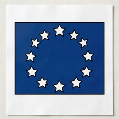Kontur flagi Unii Europejskiej (duża karta)