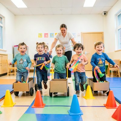 Zdjęcie: Parada śmieciarek — ruch w przestrzeni