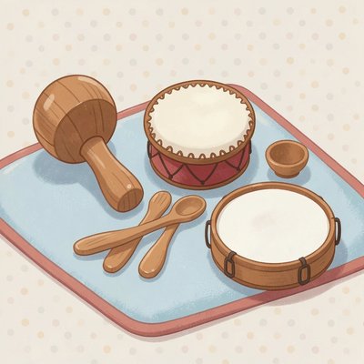Ilustracja instrumentów rytmicznych