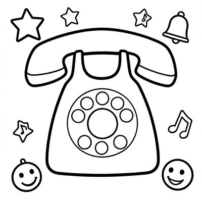 Kolorowanka: Mój kolorowy telefon