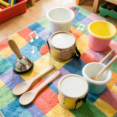 Zestaw małych instrumentów perkusyjnych