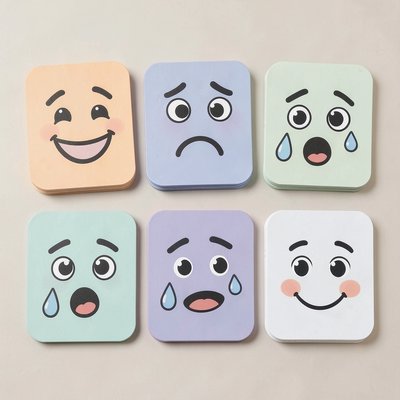 Karty z prostymi emocjami (szablon)