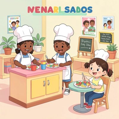 Ilustracja zabawy teatralnej — restauracja