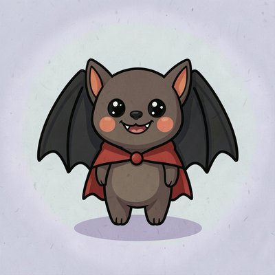 Przyjazny Drakula — ilustracja powitalna