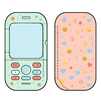 Szablon papierowego telefonu (do wycięcia)