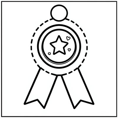 Szablon medalu - template do wycięcia