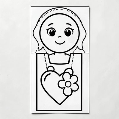 Kontur laurki do kolorowania dla maluchów