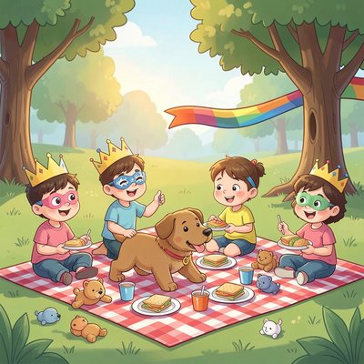 Ilustracja sceny: Piknik rodzinny