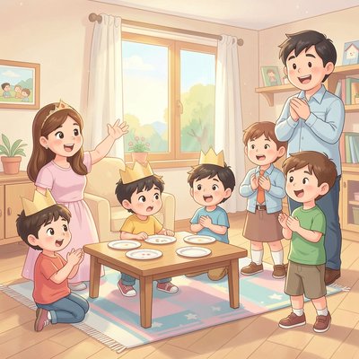 Ilustracja sceny: Powitanie w domu