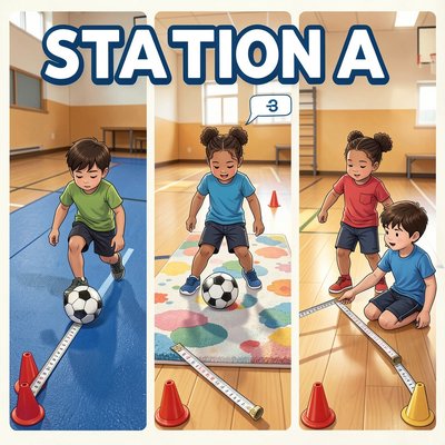 Stacja A — Powierzchnie (plakat stacji)