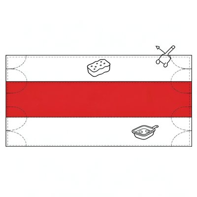Szablon szalika — pasek do malowania