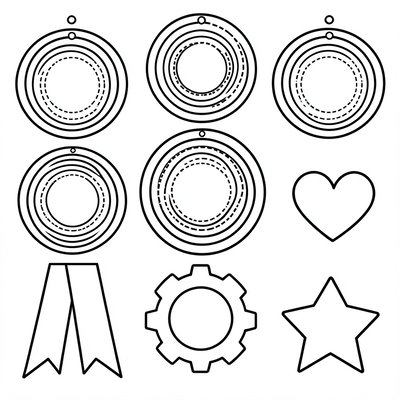 Szablony medalów do wydruku