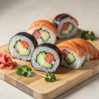 Zdjęcia referencyjne: maki i nigiri (jedzenie)