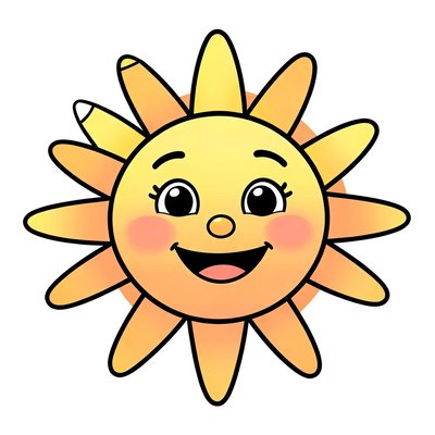Maska / duża ilustracja Słońca