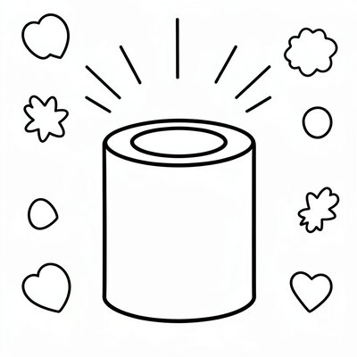 Kolorowanka — mała lampka z recyklingu