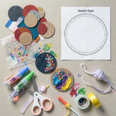 Medale dotykowe — materiały i przykładowe medale (flatlay + warianty do wydruku)