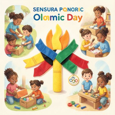 Plakat: Dzień Olimpijski — Zmysłowa Olimpiada