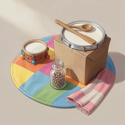Ilustracja: Instrumenty perkusyjne