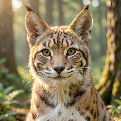 Obrazek rysia — ilustracja edukacyjna