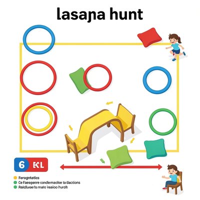 Tor przeszkód — plan z góry (W poszukiwaniu lasagne)