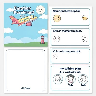 Szablon 'Paszport Emocji' — dwustronny