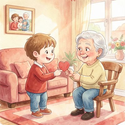 Ilustracja do historyjki o pomaganiu
