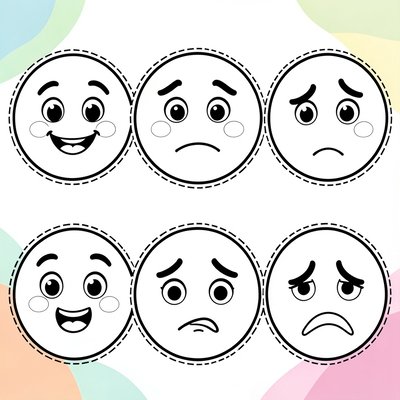 Szablon kart emocji — Jak się czujesz?