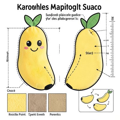 Wzór pluszowego banana