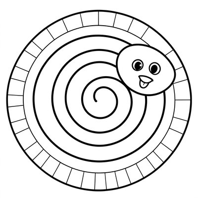 Szablon spirali do wycięcia