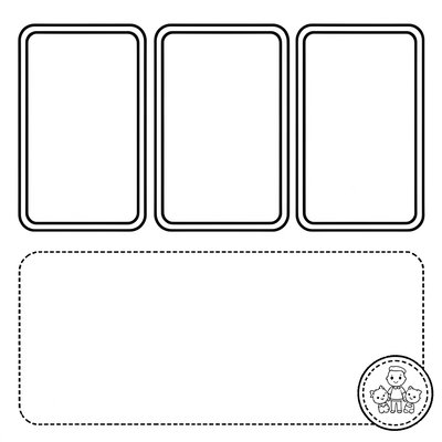 Szablon A4 — pola na 3 dźwięki