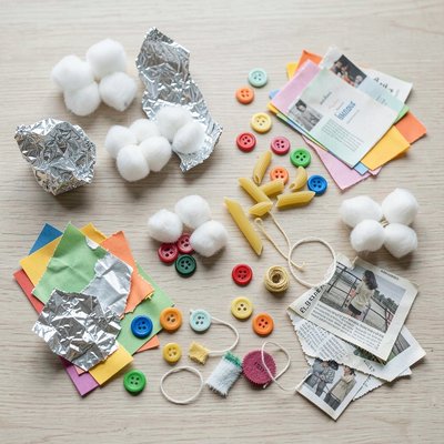 Tekstury do kolażu — materiały