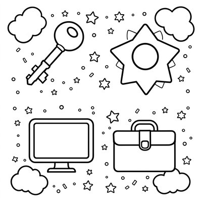 Kolorowanka: Symbole Administratora