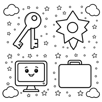 Kolorowanka: Symbole Administratora