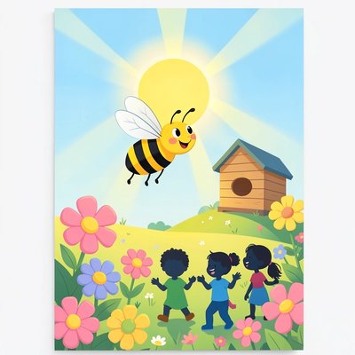 Plakat dekoracyjny — scena powitalna