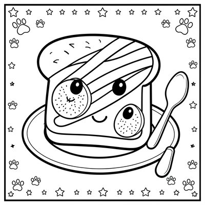 Kolorowanka — Tygrysia kanapka