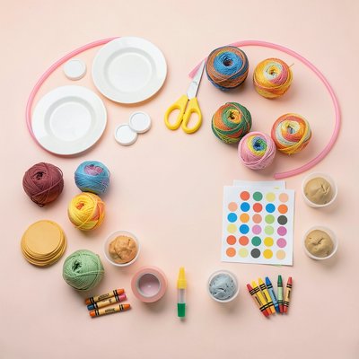 Materiały — flat lay przygotowawcze