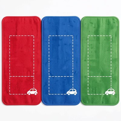 Kolorowe parkingi — maty