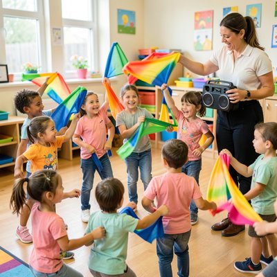 Zabawa rytmiczna – Mięśniowe bębny