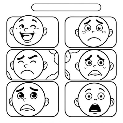 Kolorowanka: emocje - A4