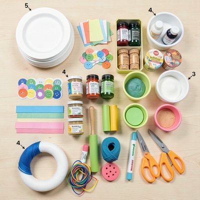Materiały potrzebne — flatlay przygotowawcze