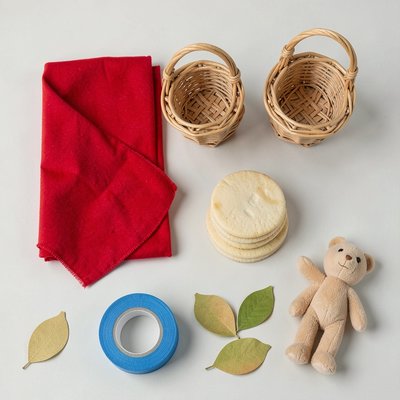 Zestaw rekwizytów — flat lay do wydruku