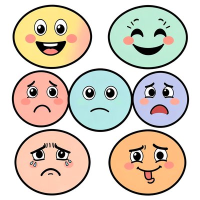 Karty emocji — buźki