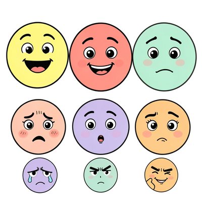 Karty emocji — buźki