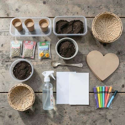 Zestaw materiałów — flatlay